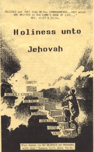 Holinessunto Jehovah